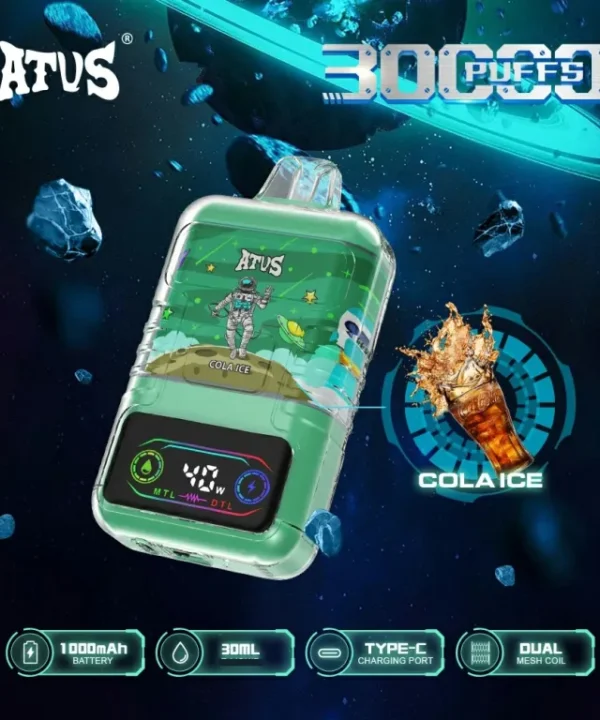 Alternative view of ATVS 30000 Puffs Dual Mesh 30K Rechargeable Disposable Vapes Wholesale