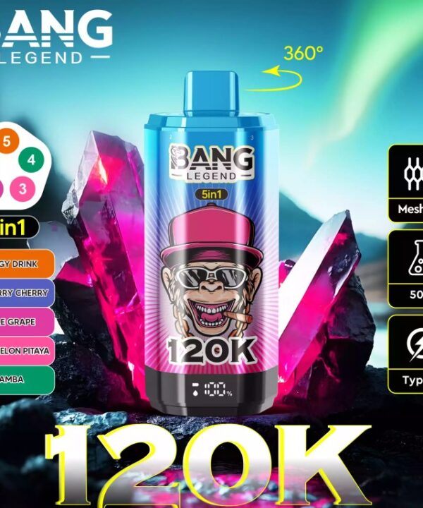 Alternative view of BANG LEGEND 120000 120K Puffs 5 IN 1 DSK060 Disposable Vape Bulk Buy Wholesale