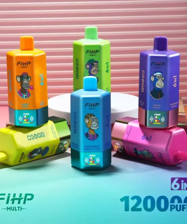 Alternative view of FIHP 120000 120K Puffs 6 in 1 Disposable Vape Bulk Buy Wholesale