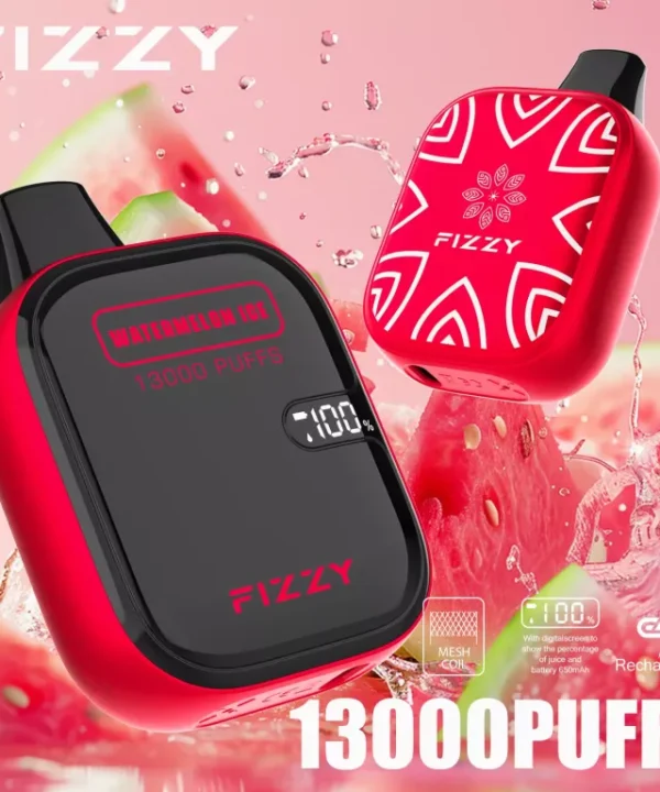 Alternative view of Fizzy Boom 13000 Puffs LCD Screen Rechargeable Disposable Vapes Wholesale