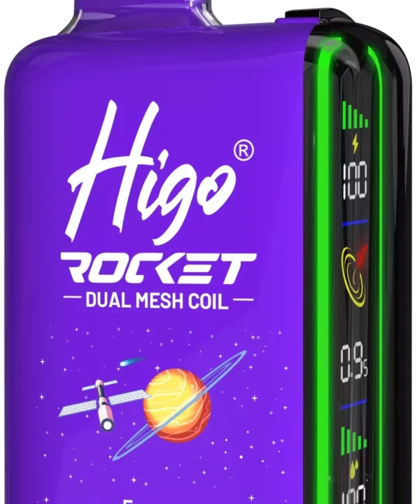Alternative view of HIGO ROCKET 20000 Puffs Rechargeable Disposable Vapes Wholesale