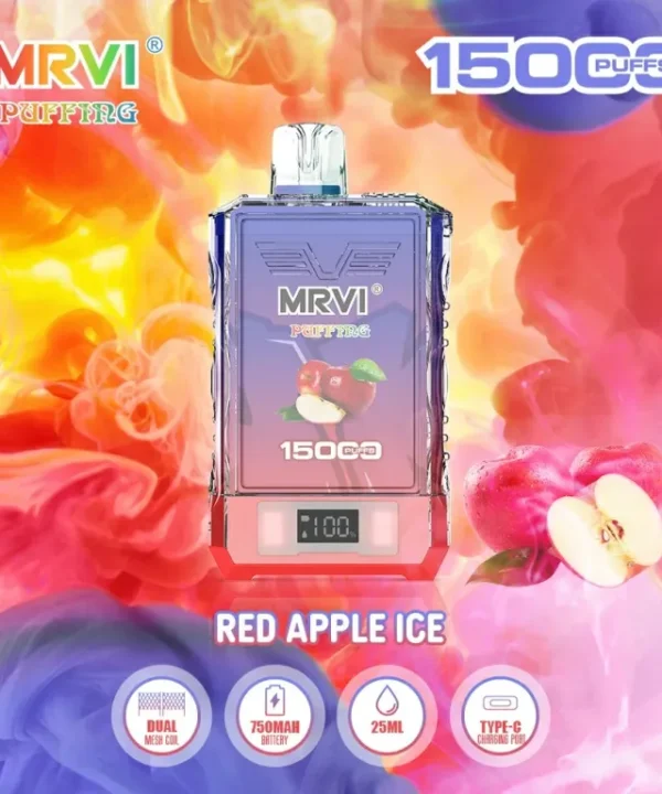 Alternative view of MRVI PUFFING 15000 Puffs Dual Mesh Digital Screen 15k Wholesale Rechargeable Disposable Vapes