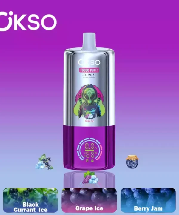 Alternative view of OKSO 3-in-1 70000 70K Puffs Smooth Hit Disposable Vapes Wholesale Bulk Buy Triple Mesh Coil