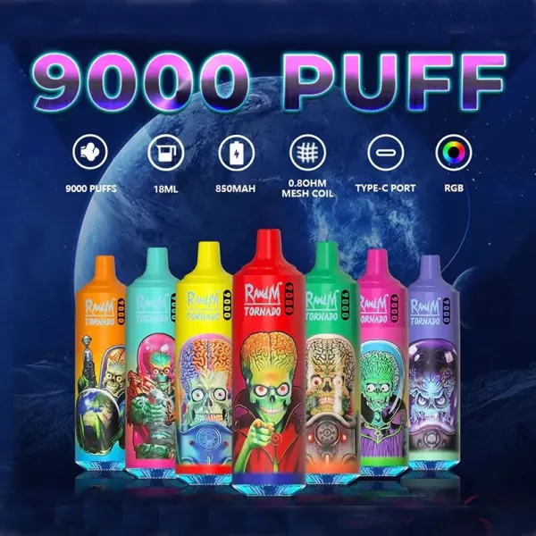RandM Tornado 9000 Puffs Disposable Vape Wholesale