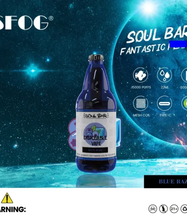Alternative view of SFOG SOUL BAR 15000 Puffs Rechargeable Bulk Buy Disposable Vape Wholesale