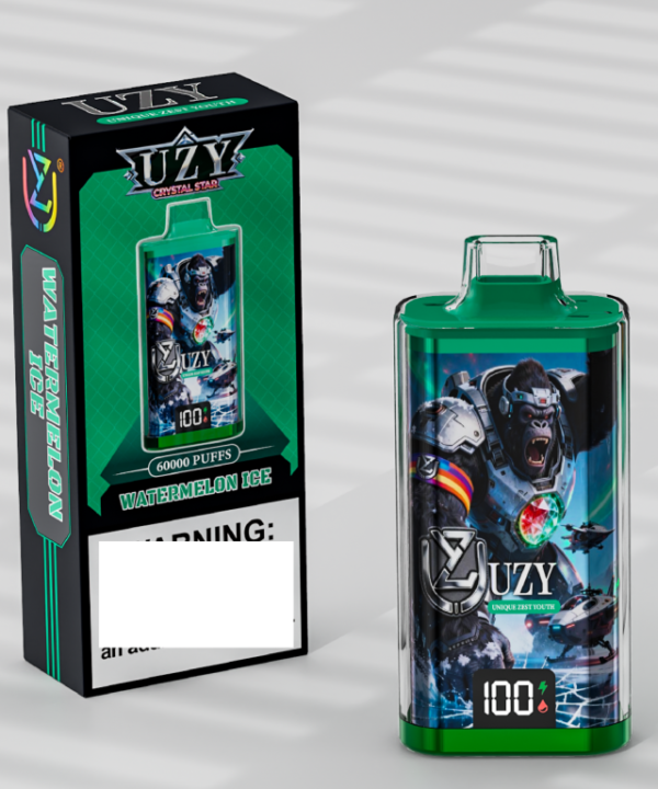Alternative view of UZY CRYSTAL STAR 60000 Puffs 60K Disposable Vapes Smart Screen Rechargeable Wholesale Bulk Buy
