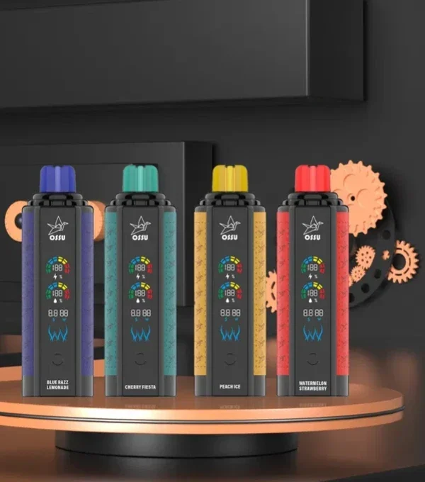 Alternative view of VASY OSSU 30000 Puffs Shisha Hookah Dual Mesh Full Screen 30k Bulk Buy Wholesale Rechargeable Disposable Vapes